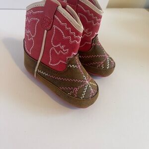 Artiat baby cowgirl boots - Pink and Brown